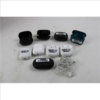 Earbuds Bulk Lot, MISSING PAIRS, LOOSE EARBUDS, 16 Pieces