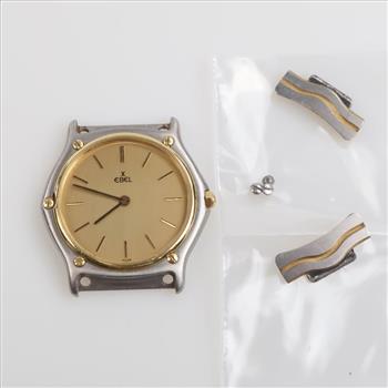 Ebel 18kt Gold Accent Wave Watch