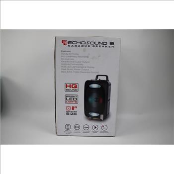Echosound 3 Karaoke Speaker, Bright Led Lights