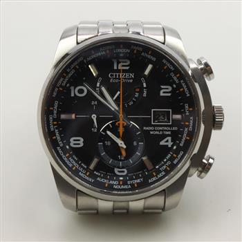 Eco Drive Radio Controlled Stainless Steel Watch