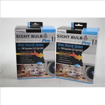 Ecosmart Strip Lights And Sight Bulb WiFi Smart Camera & Light Lot, 3 Pieces