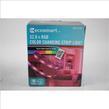 Ecosmart Strip Lights And Sight Bulb WiFi Smart Camera & Light Lot, 3 Pieces