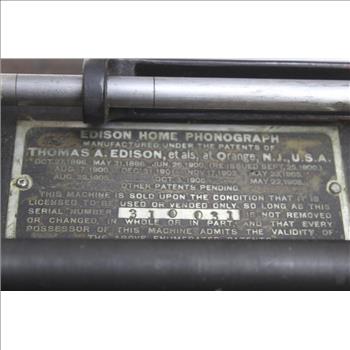 Edison Home Phonograph, Circa 1900s