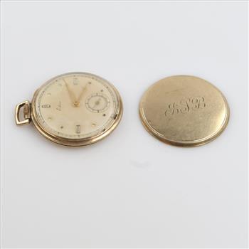 Edru 10kt RGP Pocket Watch