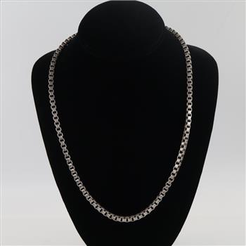 Effy Sterling Silver Box Link Necklace