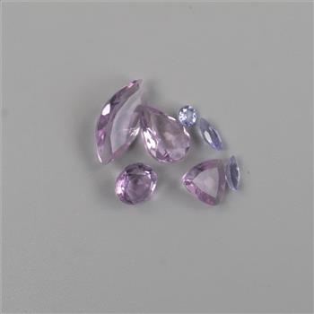 Eight Amethyst Loose Stones