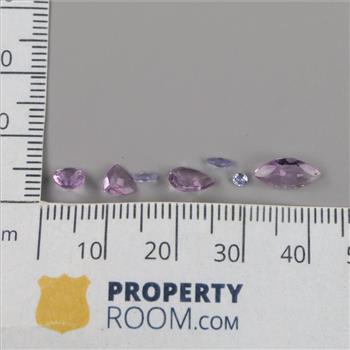 Eight Amethyst Loose Stones