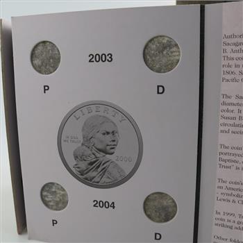 Eight Sacagwea Dollar 2000-2004 Booklets
