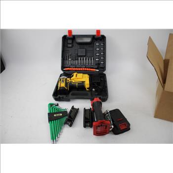 Electric Drill, Work Light, Husky Hex Keys, And More Tools
