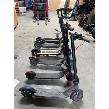 Electric Push Scooter Lot - 7 Scooters