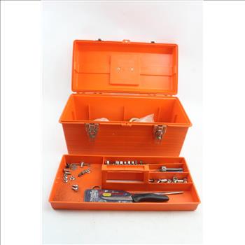 Electripack Outlet, Hand Tools, Zip Ties, & More In Tuff-Box Tool Box; 10+ Pieces