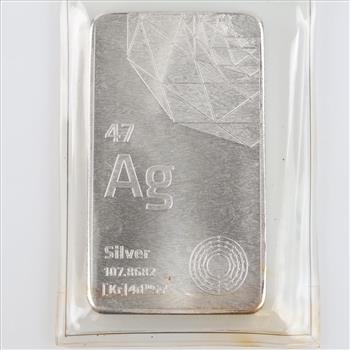 Elemental Fine Silver 10 Troy Oz Bar