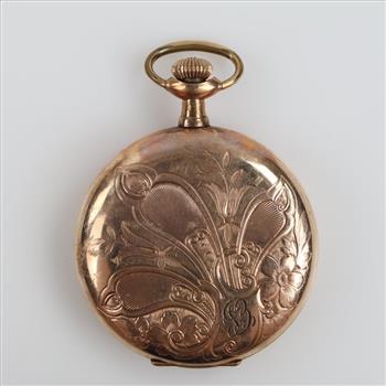 Elgin 10kt GF Hunter Pocket Watch