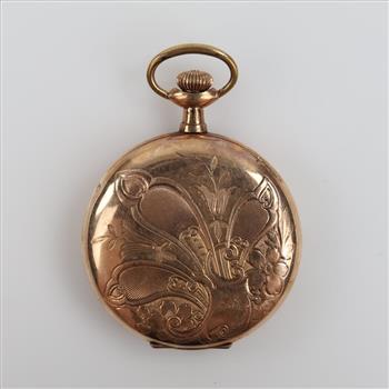 Elgin 10kt GF Hunter Pocket Watch