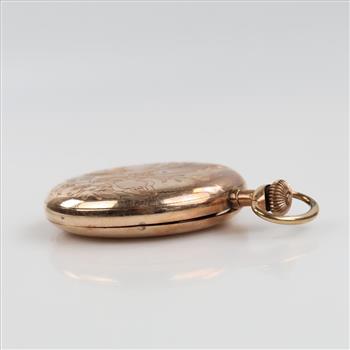 Elgin 10kt GF Hunter Pocket Watch