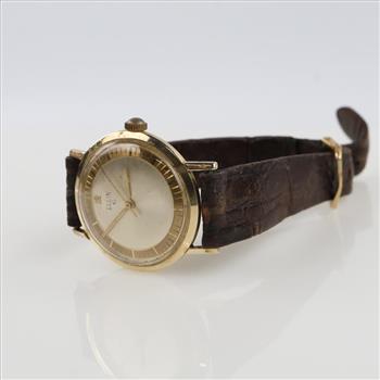 Elgin 14kt Gold Dress Watch - Evaluated By Our Certified Gemologist-AGS/GIA