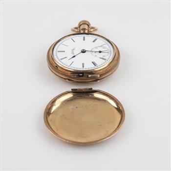 Elgin 8kt Gold Case Pocket Watch