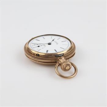 Elgin 8kt Gold Case Pocket Watch