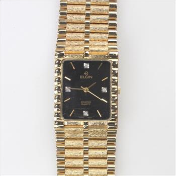 Elgin Diamond Watch In Box