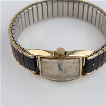 Elgin Lord Elgin Shockmaster Watch 14kt GF Case