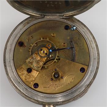 Elgin Mat. Laflin National Watch Co. Silver Pocket Watch