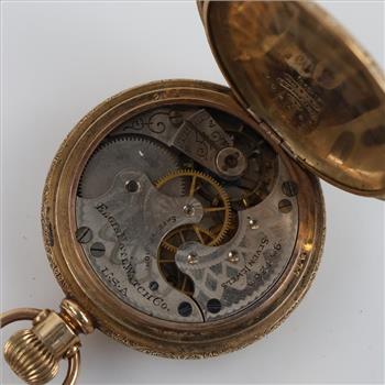 Elgin National Watch Co. 14kt GP Hunter Pocket Watch