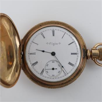 Elgin National Watch Co. 14kt GP Hunter Pocket Watch