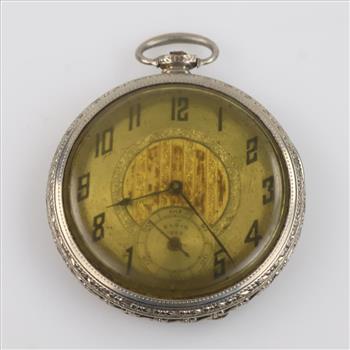 Elgin National Watch Co. 14kt White GF Case Pocket Watch