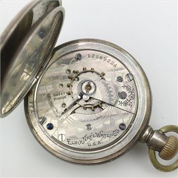 Elgin National Watch Co. .800 Silver Pocket Watch