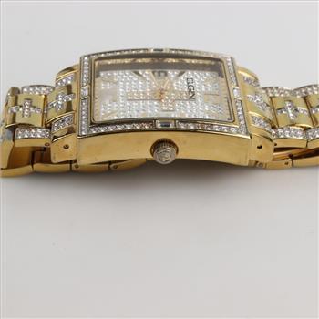 Elgin Oversized Glitz Cross Watch