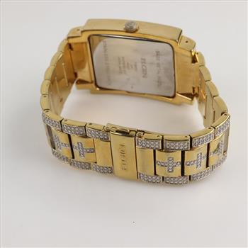 Elgin Oversized Glitz Cross Watch