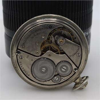 Elgin Silver Plated Pocket Watch