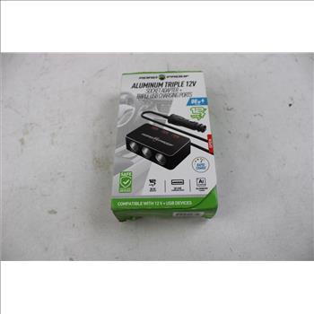 Emergency Car Kit, Socket Adapter/Charging Ports, And More, 4 Pieces