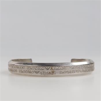 Emporio Armani Sterling Silver Cuff Bracelet