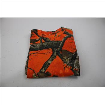 Empyre X Realtree Fleece Orange Camo Baggy Sweatpants And Pocket T- Shirt, Medium