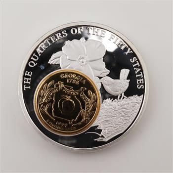 Encased Token-The Quarters Of The Fifty States Coin- Georgia