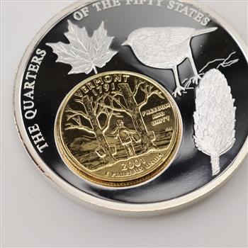 Encased Token-The Quarters Of The Fifty States Coin-Vermont