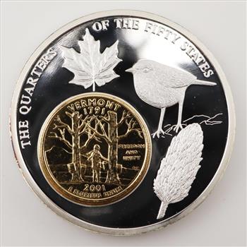 Encased Token-The Quarters Of The Fifty States Coin-Vermont