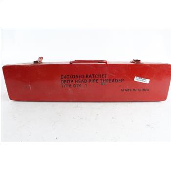 Enclosed Ratchet Drop Head Pipe Threader