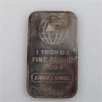 Engelhard  Fine Silver 1 Toy Oz Bar