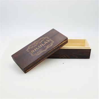 Engraved Wooden Trinket Box