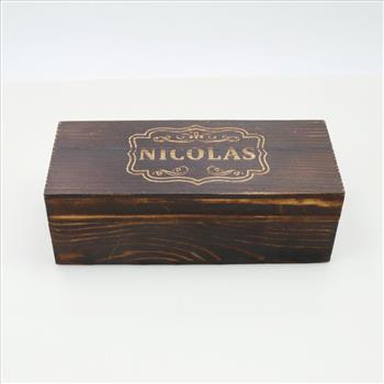 Engraved Wooden Trinket Box