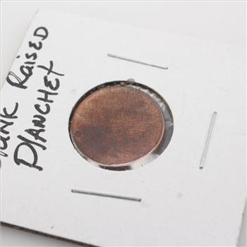 Error Blank Raised Planchet Penny