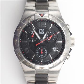 ESQ Movado Stainless Steel Quartz Watch