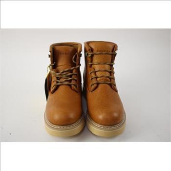 Eurostar Tubac Brown Leather Work Boots, Slip Resistant