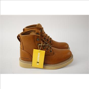 Eurostar Tubac Brown Leather Work Boots, Slip Resistant