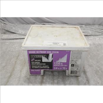 Everbilt 3/8 In. X 30 Ft. Grade 30 Galvanized Steel Proof Coil Chain