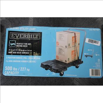 Everbilt Foldimng Utility Cart 3-position Handle: Pull, Push Or Fold