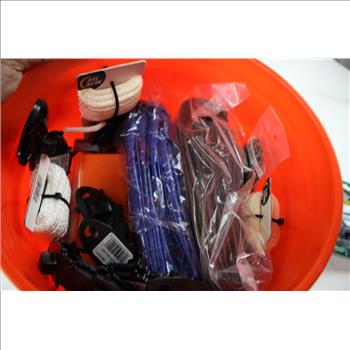 Everbilt Tarps, Tarp Clips, 3M Duct Tape, First Aid Kit And More In Home Depot Bucket