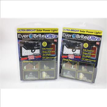EverBrite Ultra Motion Activated Solar Power LED Lights, 2 Pieces